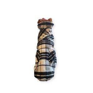 Hotel Doggy Dog Blanket Coat, black and white large used